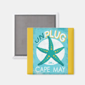 Stecken Sie Cape May Starfish Beach nautic ab Magnet (Vorderseite/Rückseite)