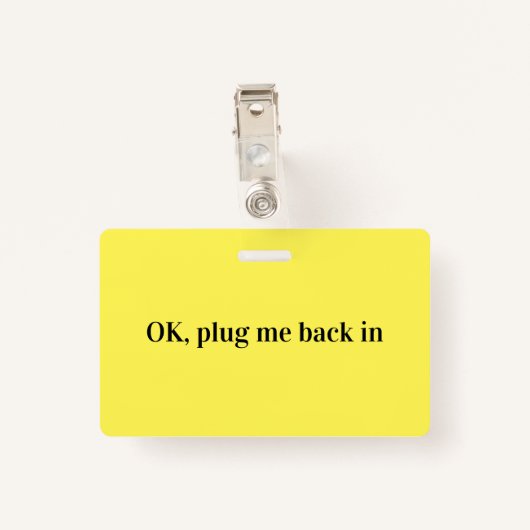 Stecken Sie das OK-Stecker wieder in den elektrisc Ausweis (Rückseite mit Klammer)