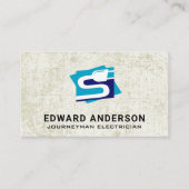 Stecker | Elektriker Visitenkarte (Vorderseite)