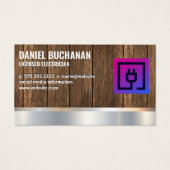 Stecker | Elektrischer | Holzmetall (Vorderseite)