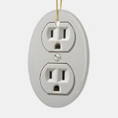 Stecker für das elektrische Auslass Keramik Ornament (Links)