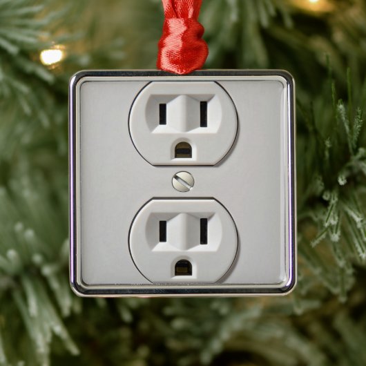 Stecker für das elektrische Auslass Ornament Aus Metall (Baum)