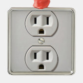 Stecker für das elektrische Auslass Ornament Aus Metall (Vorne)