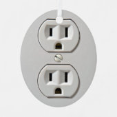 Stecker für das elektrische Auslass Ornament Aus Metall (Vorderseite)