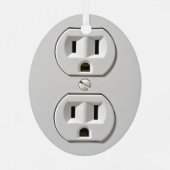 Stecker für das elektrische Auslass Ornament Aus Metall (Rückseite)