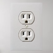 Stecker für das elektrische Auslass Poster (Vorne)