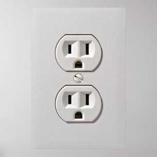 Stecker für das elektrische Auslass Poster