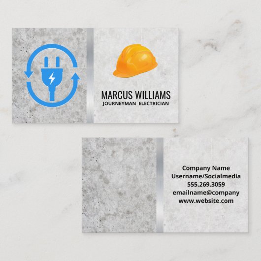 Stecker | Hardhat Visitenkarte (Vorne/Hinten)