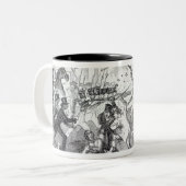 Stecker-Plan-Aufstand in Preston Zweifarbige Tasse (Vorderseite Links)