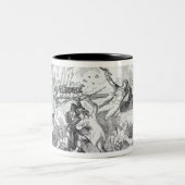 Stecker-Plan-Aufstand in Preston Zweifarbige Tasse (Mittel)