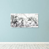 Stecker-Plot-Riot in Preston Leinwanddruck (Insitu (Holzboden))