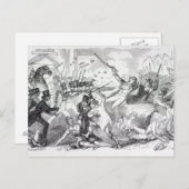 Stecker-Plot-Riot in Preston Postkarte (Vorne/Hinten)