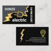 Stecker Powers Lightning Visitenkarte (Vorne/Hinten)
