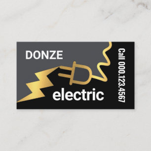 Stecker Powers Lightning Visitenkarte