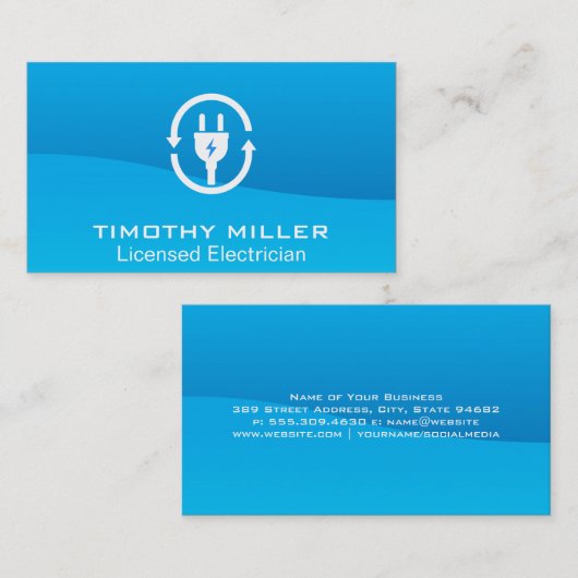 Stecker Visitenkarte (Vorne/Hinten)