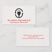 Stecker Visitenkarte (Vorne/Hinten)