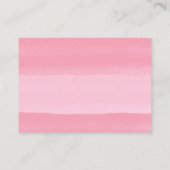 Steckerpinke Streifen Ohrringe Display-Karte Visitenkarte (Rückseite)