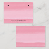Steckerpinke Streifen Ohrringe Display-Karte Visitenkarte (Vorne/Hinten)