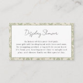 Steckkarte für die Beistellwand der Frontblende Begleitkarte (Vorderseite)