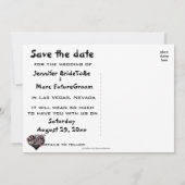 Steckmaschine Save the Date Glücklich in Liebe (Rückseite)