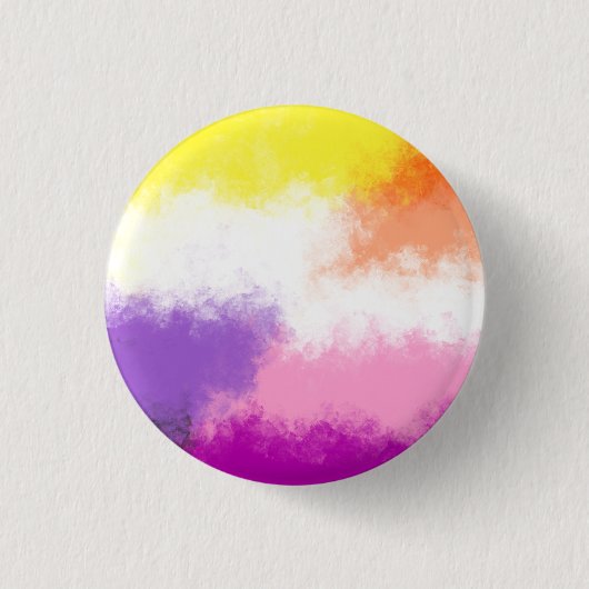 Stecknadel der nichtbinären lesbischen Pride-Flagg Button (Vorderseite)