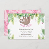 Steckplatz mit Baby Book Request Enclosure Card Begleitkarte (Vorne/Hinten)