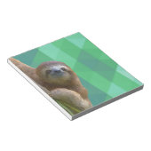 Steckplatz mit Green Geometric Design Notebook Notizblock (angewinkelt)