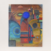 STECKPUZZLE - "Braune Stille" -Wassily Kandinsky Puzzle (Vertikal)