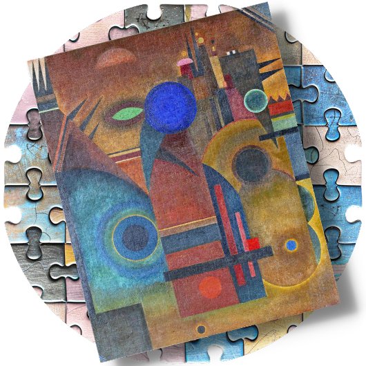 STECKPUZZLE - "Braune Stille" -Wassily Kandinsky Puzzle