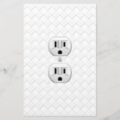 Steckverbinder-Steckverbinder-Steckverbinder-Steck Briefpapier (Vorderseite)