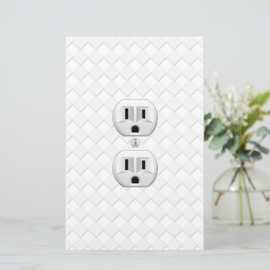 Steckverbinder-Steckverbinder-Steckverbinder-Steck Briefpapier (Stehend Vorderseite)