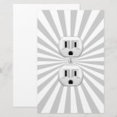 Steckverbinder-Steckverbinder-Steckverbinder-Steck Briefpapier (Vorne/Hinten)