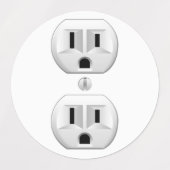 Steckverbinder-Steckverbinder-Steckverbinder-Steck Etiketten (Design 1)