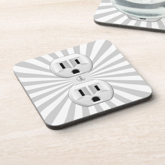 Steckverbinder-Steckverbinder-Steckverbinder-Steck Getränkeuntersetzer (Linke Seite)