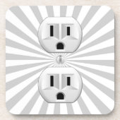 Steckverbinder-Steckverbinder-Steckverbinder-Steck Getränkeuntersetzer (Vorderseite)