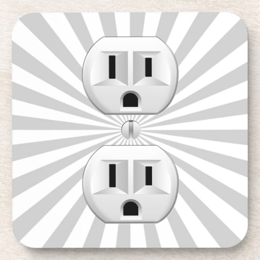 Steckverbinder-Steckverbinder-Steckverbinder-Steck Getränkeuntersetzer (Vorderseite)