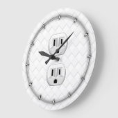 Steckverbinder-Steckverbinder-Steckverbinder-Steck Große Wanduhr (Winkel)