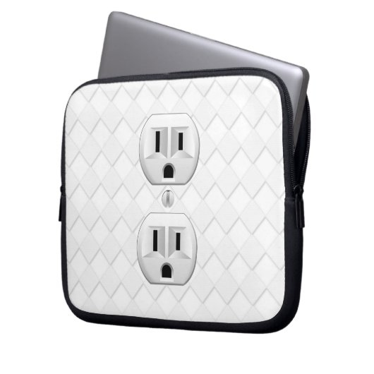 Steckverbinder-Steckverbinder-Steckverbinder-Steck Laptopschutzhülle (Vorderseite Links)