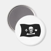 Stede Bonnet Flag Magnet (Vorderseite/Rückseite)