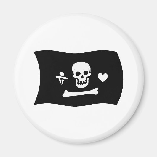 Stede Bonnet Flag Magnet (Vorne)