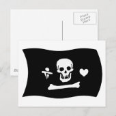 Stede Bonnet Flag Postcard Postkarte (Vorne/Hinten)