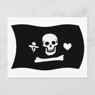Stede Bonnet Flag Postkarte