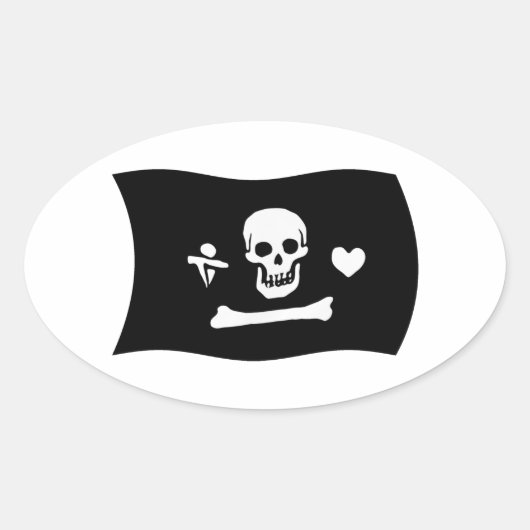 Stede Bonnet Flag Sticker (Vorderseite)