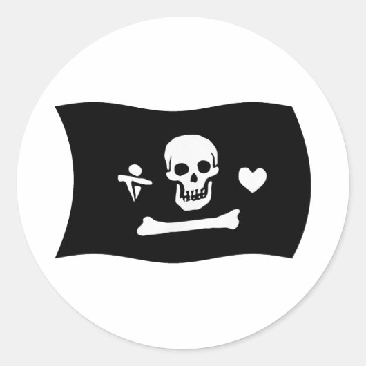 Stede Bonnet Flag Sticker (Vorderseite)