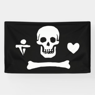 Stede Bonnet Pirate Flag Piratenflagge Banner