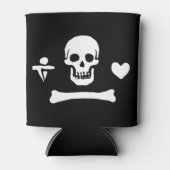 Stede Bonnet Pirate Flag Piratenflagge Dosenkühler (Vorderseite)