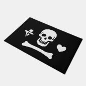 Stede Bonnet Pirate Flag Piratenflagge Fußmatte (Schrägansicht)