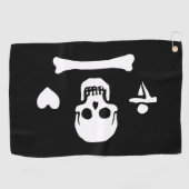 Stede Bonnet Pirate Flag Piratenflagge Golfhandtuch (Horizontal)