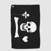 Stede Bonnet Pirate Flag Piratenflagge Golfhandtuch (Vorderseite)