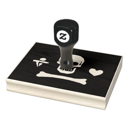 Stede Bonnet Pirate Flag Piratenflagge Gummistempel (Stempel)